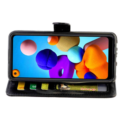 Crazy Horse Texture Leather Horizontal Flip Protective Case with Holder & Card Slots & Wallet & Photo Frame, For Samsung Galaxy A21, For Samsung Galaxy A11, For Huawei P40, For Huawei P40 Pro