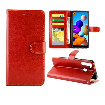 Crazy Horse Texture Leather Horizontal Flip Protective Case with Holder & Card Slots & Wallet & Photo Frame, For Samsung Galaxy A21, For Samsung Galaxy A11, For Huawei P40, For Huawei P40 Pro