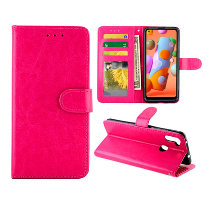 Crazy Horse Texture Leather Horizontal Flip Protective Case with Holder & Card Slots & Wallet & Photo Frame, For Samsung Galaxy A21, For Samsung Galaxy A11, For Huawei P40, For Huawei P40 Pro