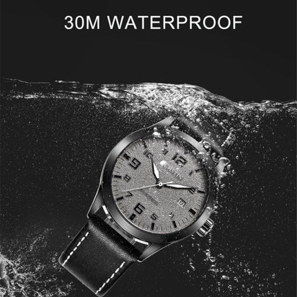 Ochstin 62028 Fashion Fully Automatic Mechanical Watch Waterproof Men  Leisure Mechanical Watch Calendar Leather Watch