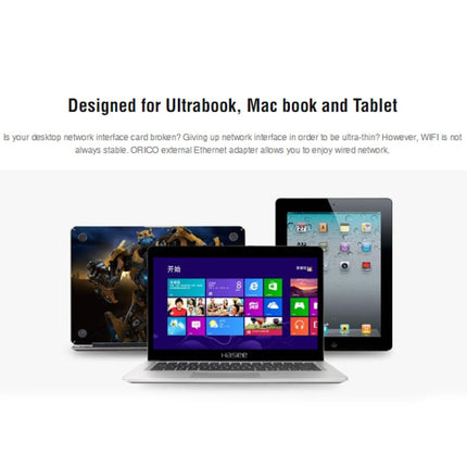 Adaptador de red Ethernet rápido USB 2.0 ORICO UTJ-U2