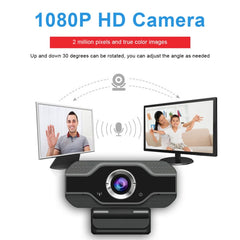 HD 1080P Webcam Built-in Microphone Smart Web Camera USB Streaming Beauty Live Camera for Computer Android TV