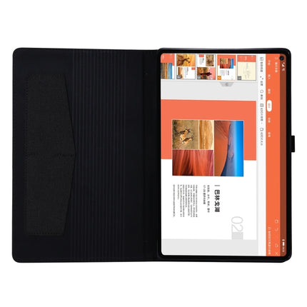 Horizontal Flip TPU + Fabric PU Leather Protective Case with Name Card Clip, For Lenovo M10 Plus