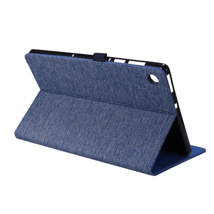 Horizontal Flip TPU + Fabric PU Leather Protective Case with Name Card Clip, For Lenovo M10 Plus