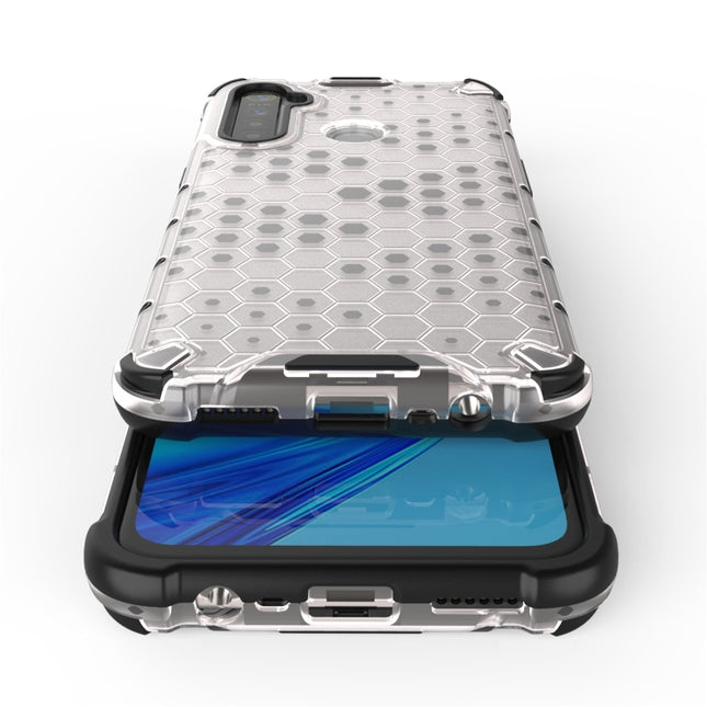For OPPO Realme 5i  Shockproof Honeycomb PC + TPU Case