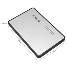 ORICO 2588US3-V1 2.5 inch USB3.0 Hard Drive Enclosure, Silver, Red, Blue, Black