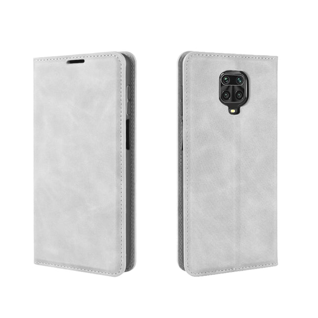 For Xiaomi Redmi Note 9 Pro Retro-skin Business Magnetic Suction Leather Case with Holder & Card Slots & Wallet, For Redmi Note 9 Pro