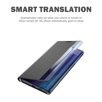 Plain Texture Cloth Attraction Flip Holder Leather Phone Case, For Galaxy Note 10, For Galaxy Note 10 Plus