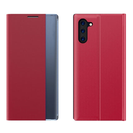 Plain Texture Cloth Attraction Flip Holder Leather Phone Case, For Galaxy Note 10, For Galaxy Note 10 Plus