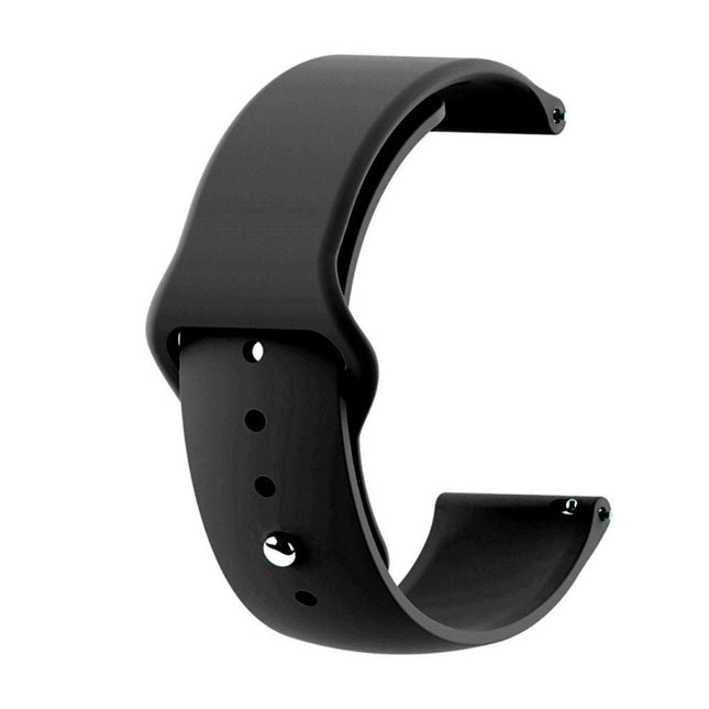 22mm For Huawei Watch GT2e GT2 46mm Monochrome Silicone Reverse Buckle Strap