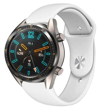 22mm For Huawei Watch GT2e GT2 46mm Monochrome Silicone Reverse Buckle Strap