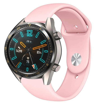 22mm For Huawei Watch GT2e GT2 46mm Monochrome Silicone Reverse Buckle Strap