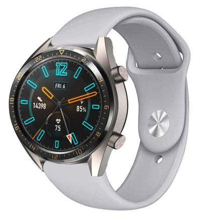 22mm For Huawei Watch GT2e GT2 46mm Monochrome Silicone Reverse Buckle Strap