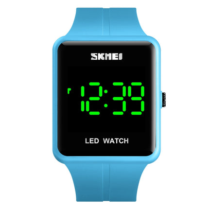SKMEI 1541 Fashion Led Watch Square Couple Model Waterproof Electronic Watch Silicone Watch