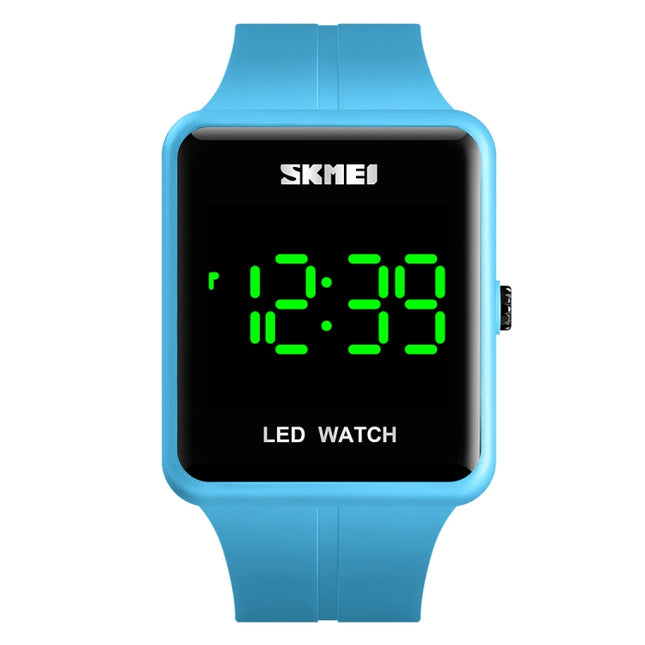 SKMEI 1541 Fashion Led Watch Square Couple Model Waterproof Electronic Watch Silicone Watch