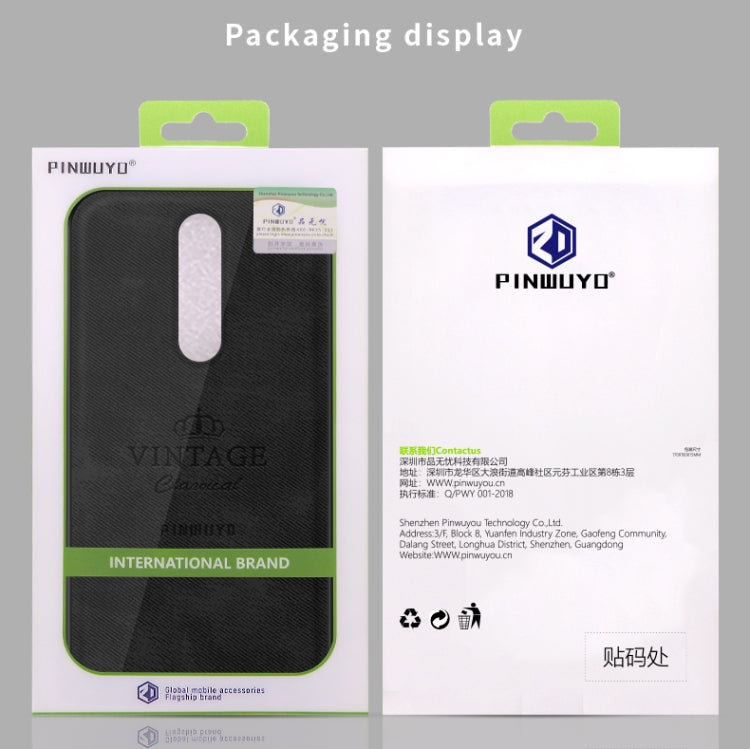 PINWUYO Zun Series PC + TPU + Skin Waterproof And Anti-fall All-inclusive Protective Shell, For Oneplus 8, For Oneplus 8 Pro, For Xiaomi 10 / 10 Pro, For Xiaomi Redmi K30