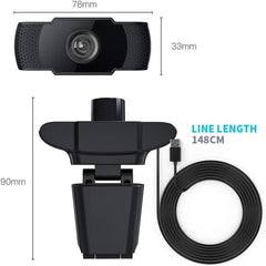 HD 1080P Megapixels USB Webcam Camera CMOS Sensor with MIC for Computer PC Laptops