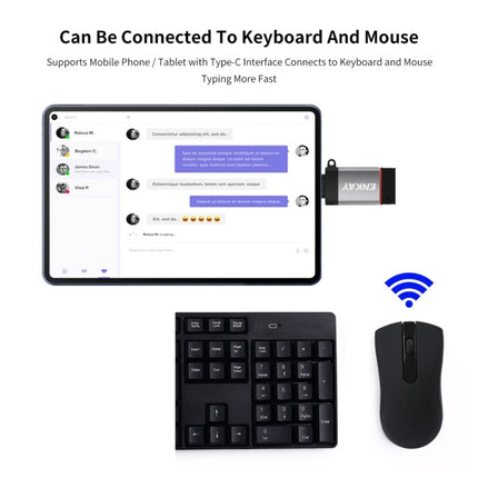 ENKAY ENK-AT101 Aluminium Alloy USB-C / Type-C to USB 3.0 OTG Data Adapter Converter, ENK-AT101