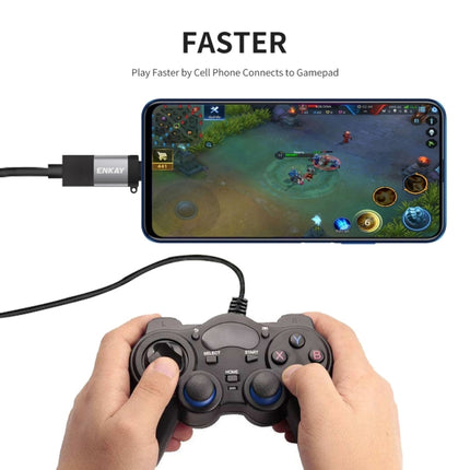 ENKAY ENK-AT101 Aluminium Alloy USB-C / Type-C to USB 3.0 OTG Data Adapter Converter, ENK-AT101