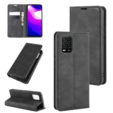 For Xiaomi Mi Note 10 Lite 5g Retro-skin Business Magnetic Suction Leather Case with Holder & Card Slots & Wallet, For Xiaomi Mi 10 Lite 5G