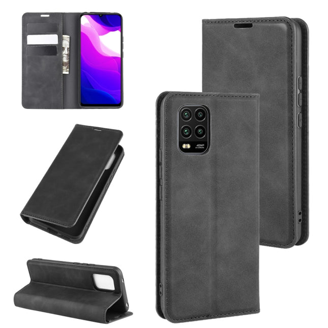 For Xiaomi Mi Note 10 Lite 5g Retro-skin Business Magnetic Suction Leather Case with Holder & Card Slots & Wallet, For Xiaomi Mi 10 Lite 5G