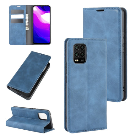 For Xiaomi Mi Note 10 Lite 5g Retro-skin Business Magnetic Suction Leather Case with Holder & Card Slots & Wallet, For Xiaomi Mi 10 Lite 5G