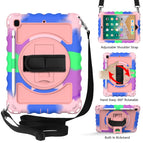 For iPad 9.7 (2018) / Colorful+Rose Gold