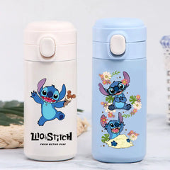 Disney Stitch 420ml Thermal Cup Sports Water Bottle Kids Portable Large Capacity Outdoor Vacuum Cup Stainless Steel Bottle