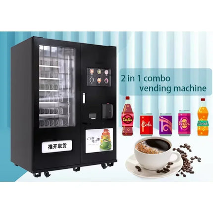 Automatic Coffee Vending Machine Drink Snacks Integrated Commercial with Snack Machines MDB System coffee machines With Grinder