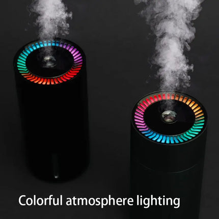 LED Light Aromatherapy Machine Humidifier Diffuser for Car Small Air Humidification Home and Bedroom Big Spray 260ml