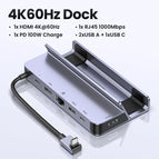 4K60Hz Dock 6-in-1