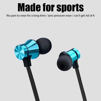 Magnetic Wireless Sports Neckband With Mic