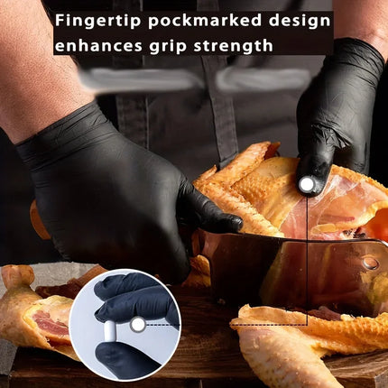 Disposable Gloves Nitrile Gloves Kitchen Black Home Cooking knit reel Tools Tattoo Washing Car Household Cleaning Work Gloves