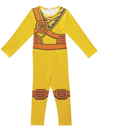 Leg Ninja Cosplay Superhero Jumpsuit Kids Anime Ninja Costume Fancy Party Dress Carnival Halloween Costume with Toy Fork