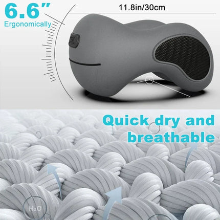 Multifunction U-Shaped Sponge Core Neck Pillow Slow Rebound Soft Travel Pillow For Sleeping Cervical Health Massage Nap Pillows