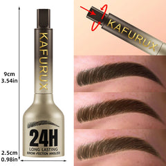 3D Dye Eyebrow Pencil Hairling Anti-smudge Waterproof Long Lasting Black Brown Large Brush Natural Wild Eyebrow Enhancers Cream