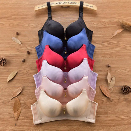 2024 New Girl's 8cm thickened Bra Steamed Bread Cup  Adjustable Underwear  No Mark  No Steel Ring  Breast Lingerie push up Bras