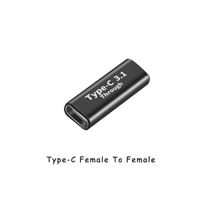 NNBILI Right Angle 90 Degree USB 3.1 Type C Adapter Female To Male Converter 10 Gbps USB C Charge Data Sync Extension Connector