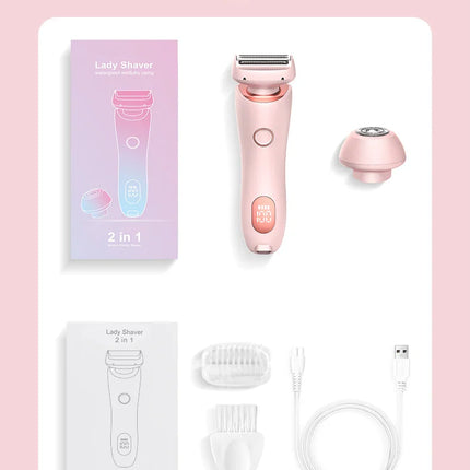 Multipurpose Electric Hair Remover For Women Epilator Trimmer Face Shavers Hair Razors For Underarms Legs Ladies Body Trimmer