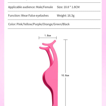1 Pc False Eyelashes Tweezer Fake Eye Lash Applicator Makeup Tools Auxiliary Curler Mink Eyelashes Professional Tweezer Tools