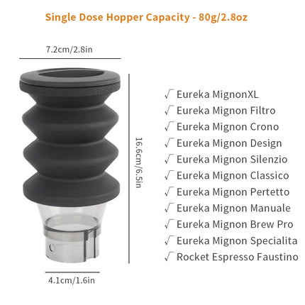 Coffee Beans Grinder Single Dose Hopper/Bellows Coffee Grinder Bean Bin Blowing Cleaning Tools For Eureka Mignon And Helios