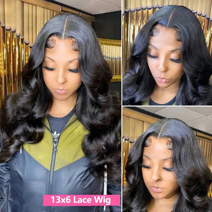 Body Wave 13x4 Lace Front Wigs Human Hair 13x6 Transparent Lace Frontal Wigs Human Hair PrePlucked 4x4 Lace Wigs For Women Bling