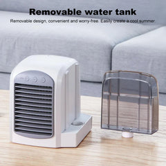 3-in-1 Summer Water-Cooled Fan Mini Air Cooler Humidifier Home Air Conditioner Desktop Fan Detachable Air Cooler Electric Fans