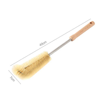 Kitchen cleaning tools Drink bottles Glass scrubbers Cleaning brush Wooden bottle cleaning brush with long handle