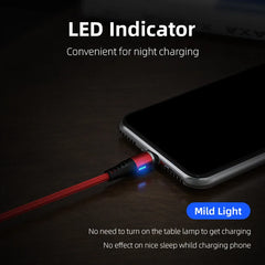 AUFU LED Magnetic USB Charging Cable USB Type C Phone Cable Magnet Phone Charger Micro USB For iPhone 11 12 Pro Max For Xiaomi