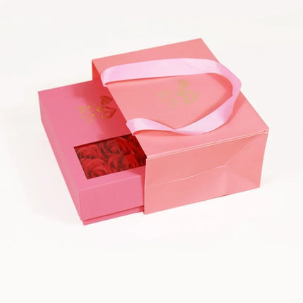 Valentine's Day Eternal Roses Gift Box Window Opening Six Rose Jewelry Gift Packaging Box Birthday Gifts Eternal Flower Ring Box