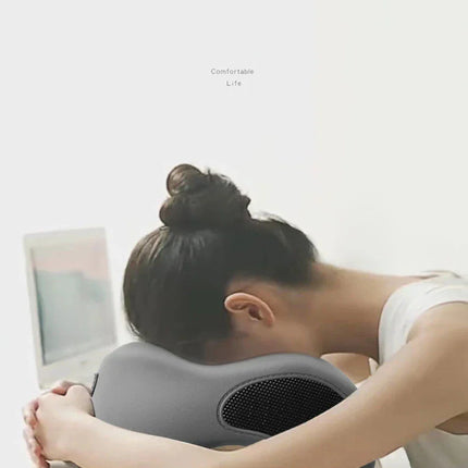 Multifunction U-Shaped Sponge Core Neck Pillow Slow Rebound Soft Travel Pillow For Sleeping Cervical Health Massage Nap Pillows