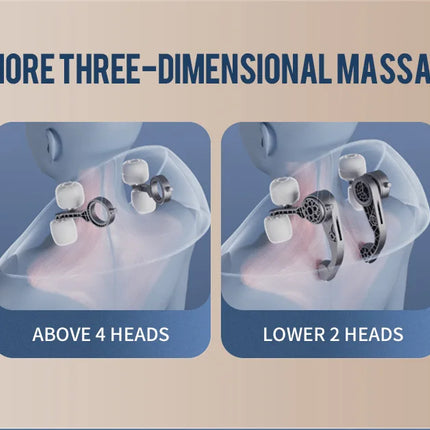 Wireless Neck And Back Massager Neck And Shoulder Kneading Massage Shawl Neck Cervical Relaxing Trapezius Massager