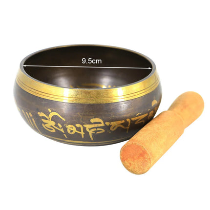 Tibetan Chime Singing Bowl Striker Handmade Buddha Yoga Meditation Sound Yoga Meditation Healing Copper Singing Bowl