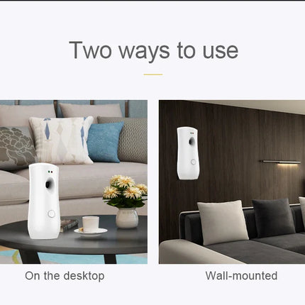 Aerosol Dispenser Air Freshener Fragrance Aerosol Spray Dispenser Car Household Wall-mounted Automatic Adjustable Aroma Diffuser